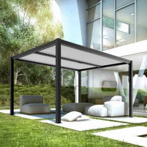 Prabangi lauko pavėsinė 3 x 4 m aliuminio