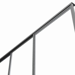 4M stiklo stumdomos durys Luxe pavėsinei, antracitas