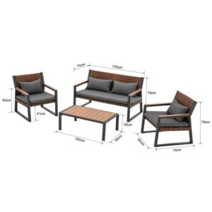 Texas CS lauko baldai su sofa