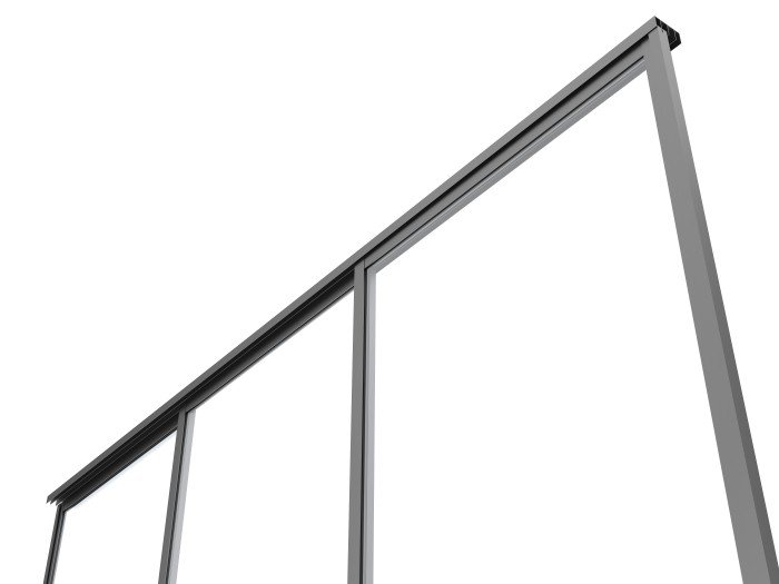 3M stiklo stumdomos durys Luxe pavėsinei, antracitas