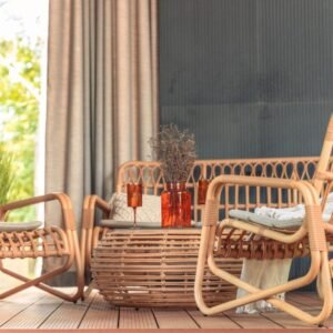 Willow Natural CS 2 lauko baldai su kavos staliuku
