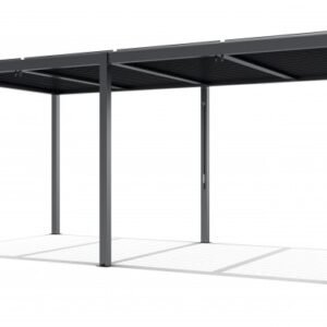 Prabangi terasinė pavėsinė 5,8 x 3 m antracito