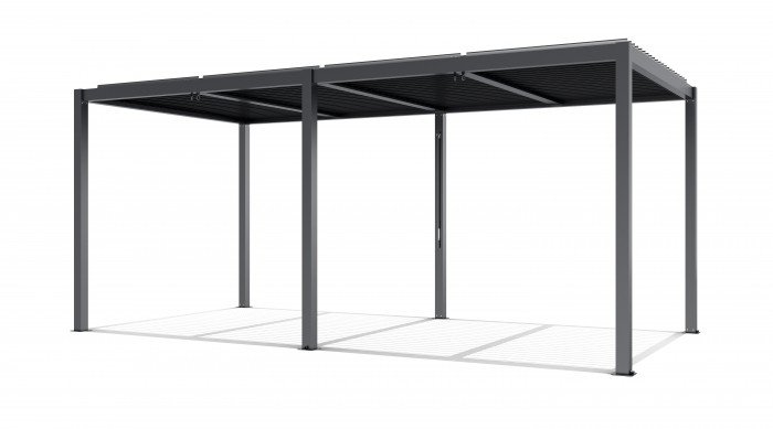 Prabangi terasinė pavėsinė 5,8 x 3 m antracito