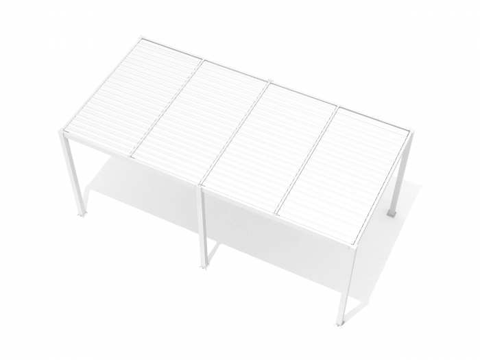 Liukso terasos pavėsinė 5,8 x 3 m balta