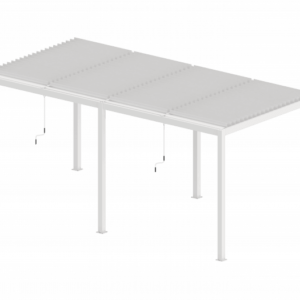 Liukso terasos pavėsinė 5,8 x 3 m balta