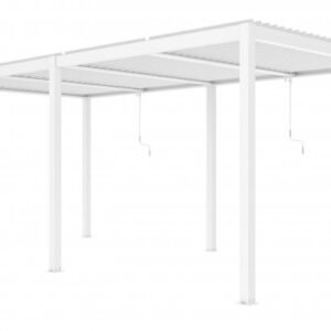 Liukso terasos pavėsinė 5,8 x 3 m balta