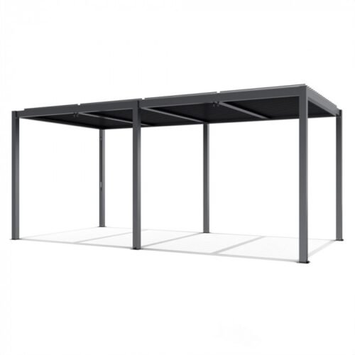 Prabangi terasinė pavėsinė 7,8 x 3 m antracito