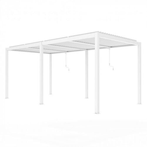 Liukso terasos pavėsinė 7,8 x 3 m balta