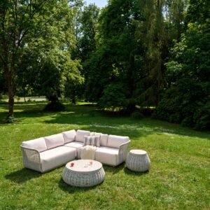 Kampinis svetainės komplektas „Pioverna“ 3 dalių 230x230x70 cm