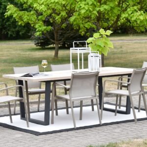 Sodo kėdė Faro smėlio spalvos 57x63x83cm Miloo Home