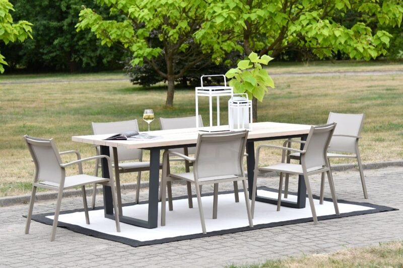 Sodo kėdė Faro smėlio spalvos 57x63x83cm Miloo Home