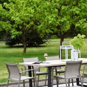 Sodo kėdė Faro smėlio spalvos 57x63x83cm Miloo Home