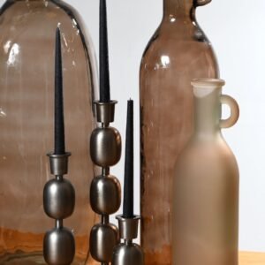 Fancy art bronze candlestick S 10x10x43cm