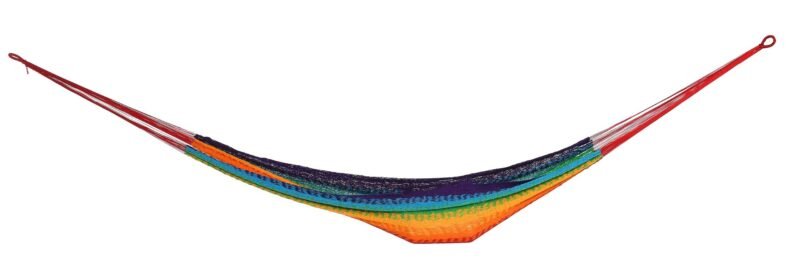 Hammock Alicante in red-yellow-blue 200x100cm by Miloo Home