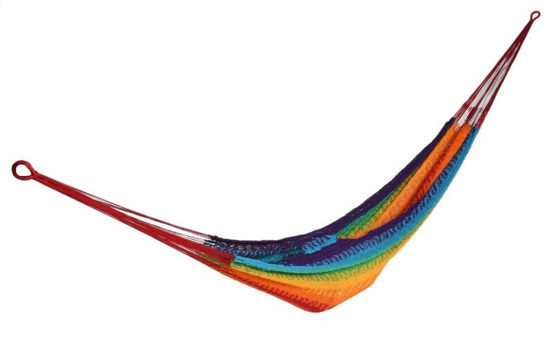 Hammock Alicante in red-yellow-blue 200x100cm by Miloo Home