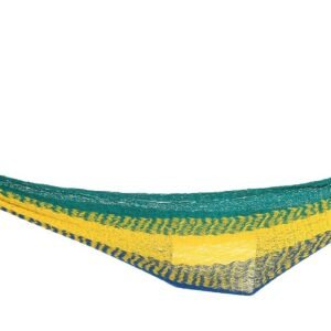 Hammock Alicante in blue-green-yellow 200x100cm by Miloo Home