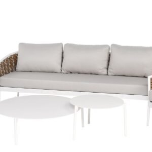 Dviejų Cora White stalelių rinkinys 40x47 cm / 100x29 cm