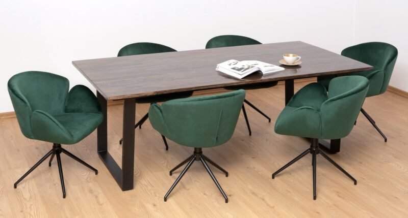 Set: Leon table with Leaf chairs