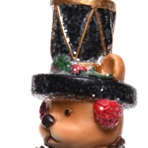 Pinecone Bear Pendant 4x4x8cm