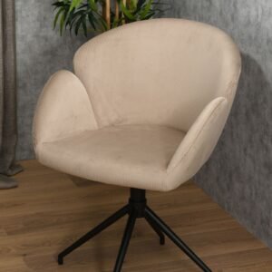 Swivel chair Leaf 60x60x76cm beige