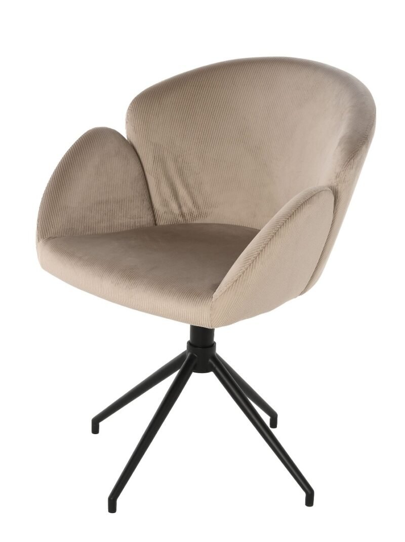 Swivel chair Leaf 60x60x76cm beige