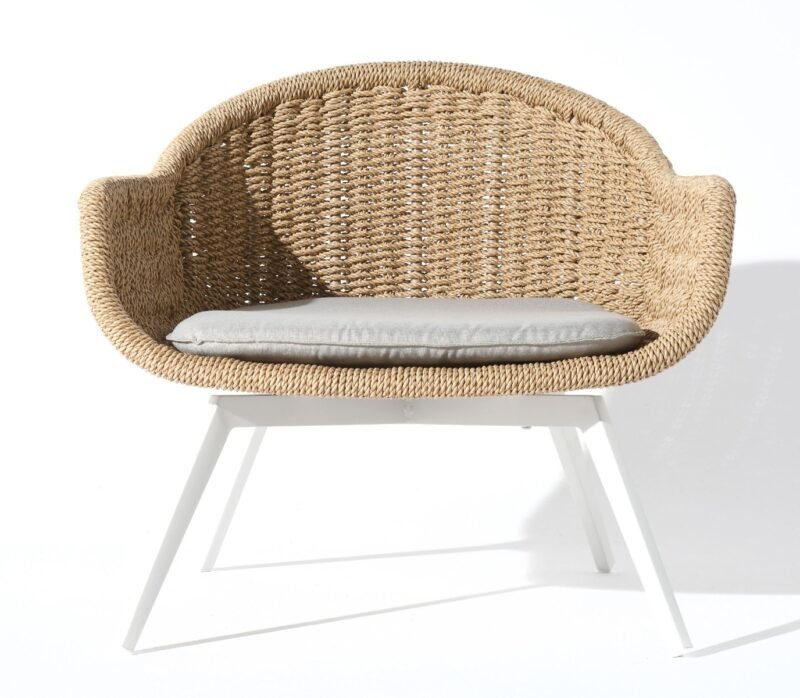 Beige garden chair Bati 82x70x47 cm by Miloo Home