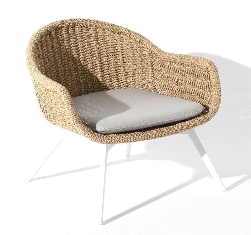 Beige garden chair Bati 82x70x47 cm by Miloo Home