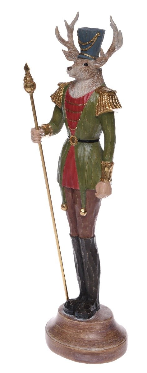 Deer figurine 11x10x42 cm