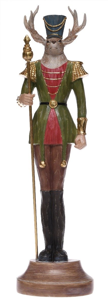 Deer figurine 11x10x42 cm