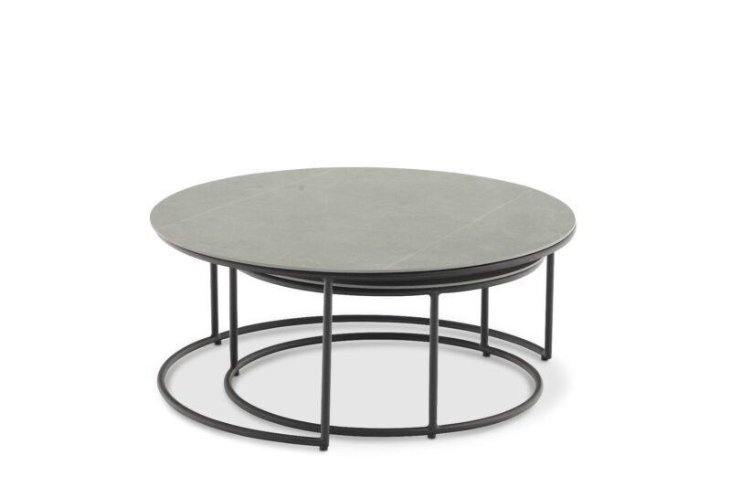 Set of two outdoor coffee tables Iluma 85x36 cm/65x31 cm by Miloo Home