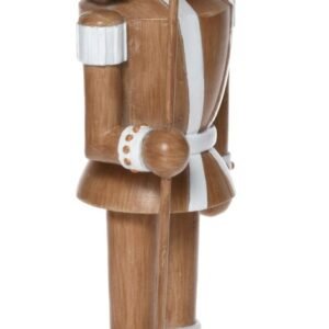 Wooden soldier figurine 11x9x33 cm