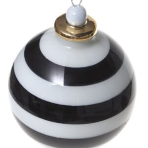 Easter Egg 8cm Black and White