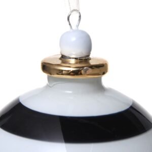 Easter Egg 8cm Black and White