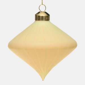 Bauble tear M 10cm matte green