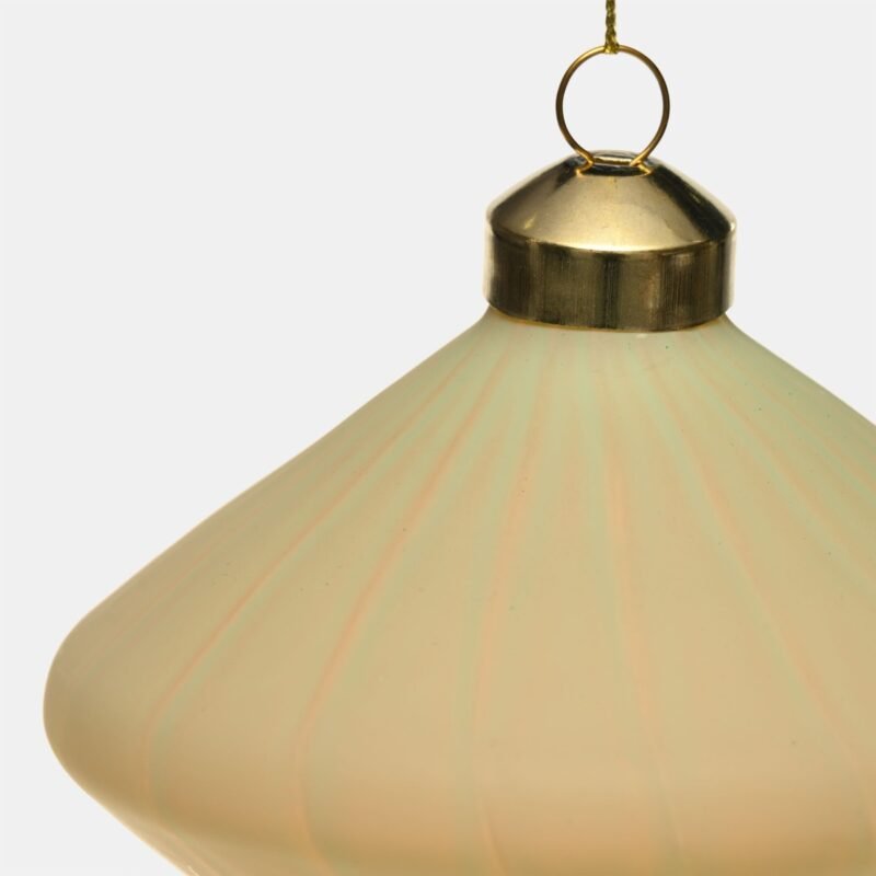 Bauble tear M 10cm matte green