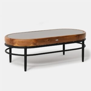 Kavos staliukas „Moon“ 120x60x42 cm, sodas, akacijos mediena Miloo Home