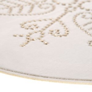 Apvalus „Glow Nature“ padėkliukas su siuvinėjimu, 42 x 42 cm