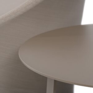 3 dalių sodo baldų komplektas „Lisbon Round“ smėlio spalvos.