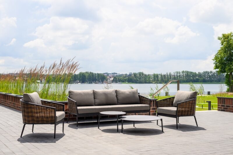 Dviejų Cora Anthracite stalų rinkinys 40x47 cm / 100x29 cm