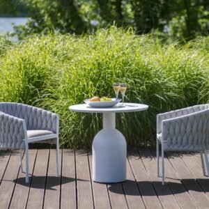 Coffee table Kampala white 80x73cm Miloo Home