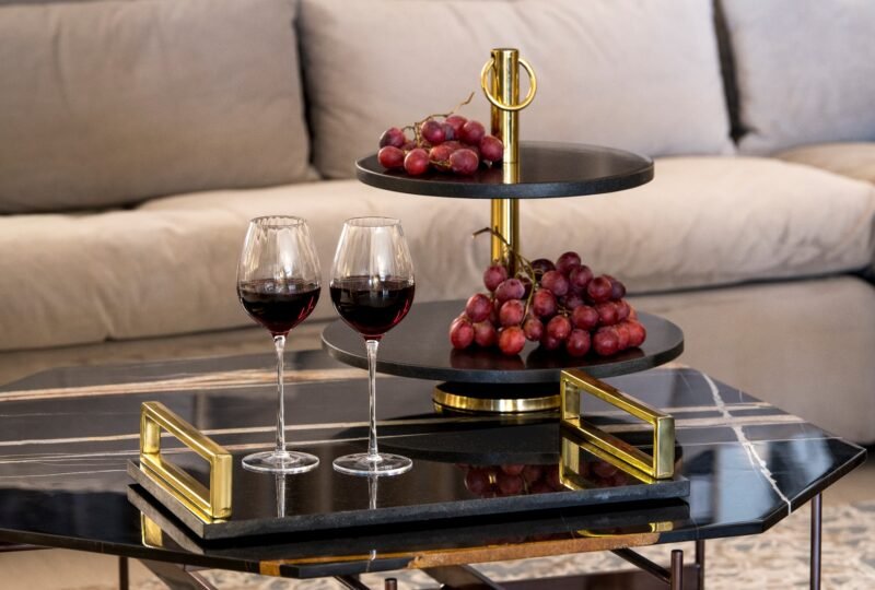 Rectangular decorative tray 51x28x8cm