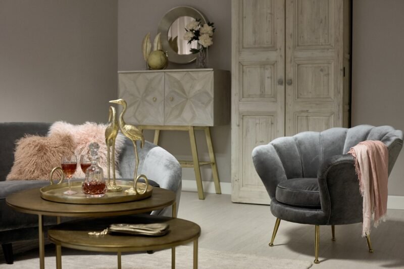 Diva fotelis pilkos spalvos 93x80x78 cm