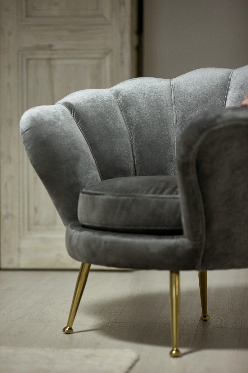 Diva fotelis pilkos spalvos 93x80x78 cm