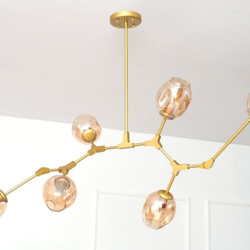 Pendant lamp Twig L gold 160x46cm