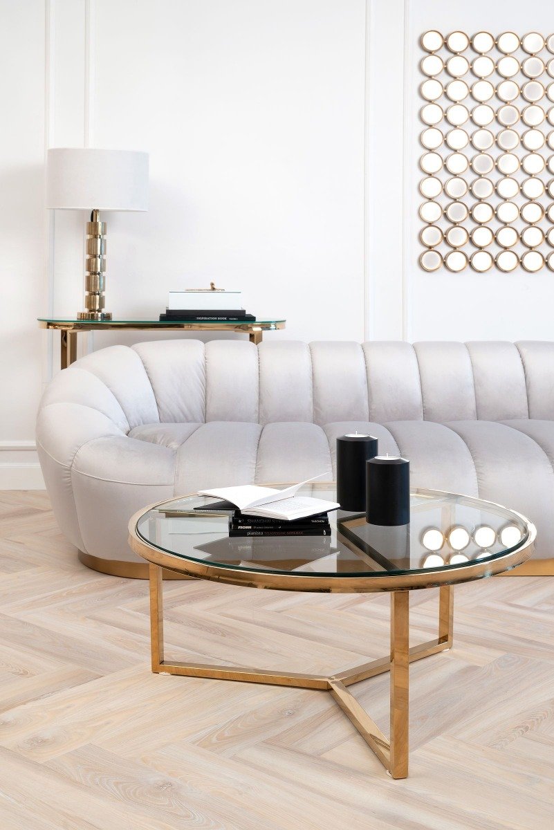 Round coffee table Monroe 90x40 cm