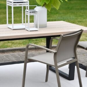 Sodo kėdė Faro smėlio spalvos 57x63x83cm Miloo Home