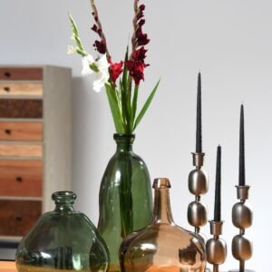 Fancy art bronze candlestick S 10x10x43cm