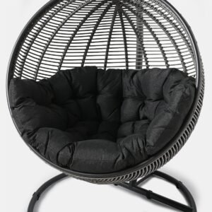 Hanging chair cushion for Cocoon De Luxe - black by Miloo Home