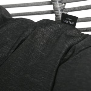 Hanging chair cushion for Cocoon De Luxe - black by Miloo Home