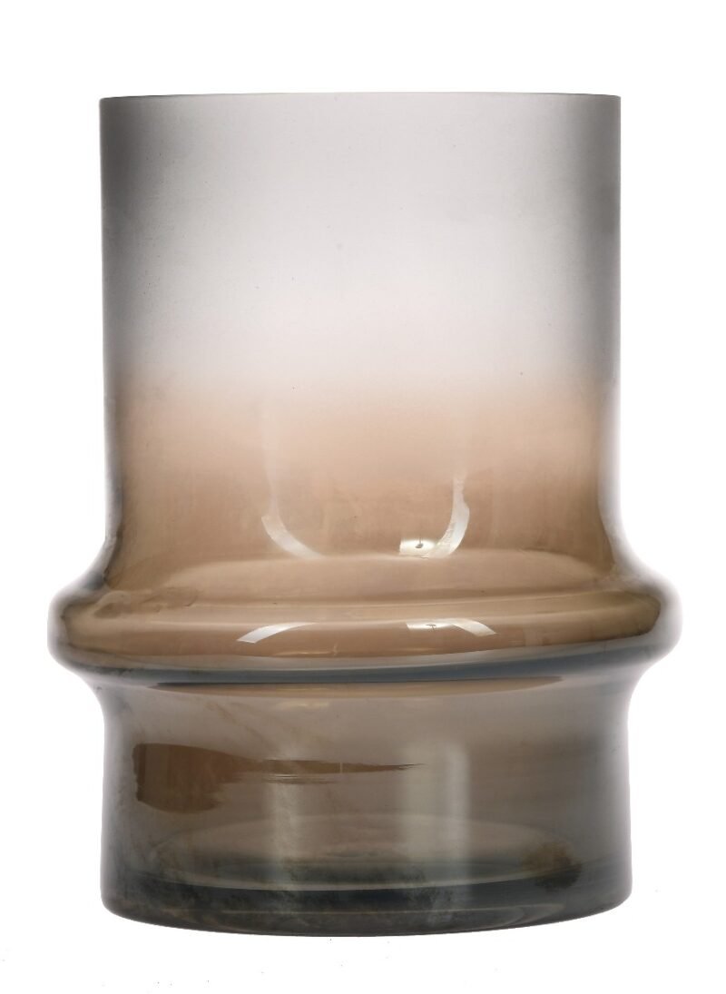 Gold Rim Candle Holder 16x16x21cm